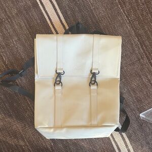 Rains Beige Backpack for Men